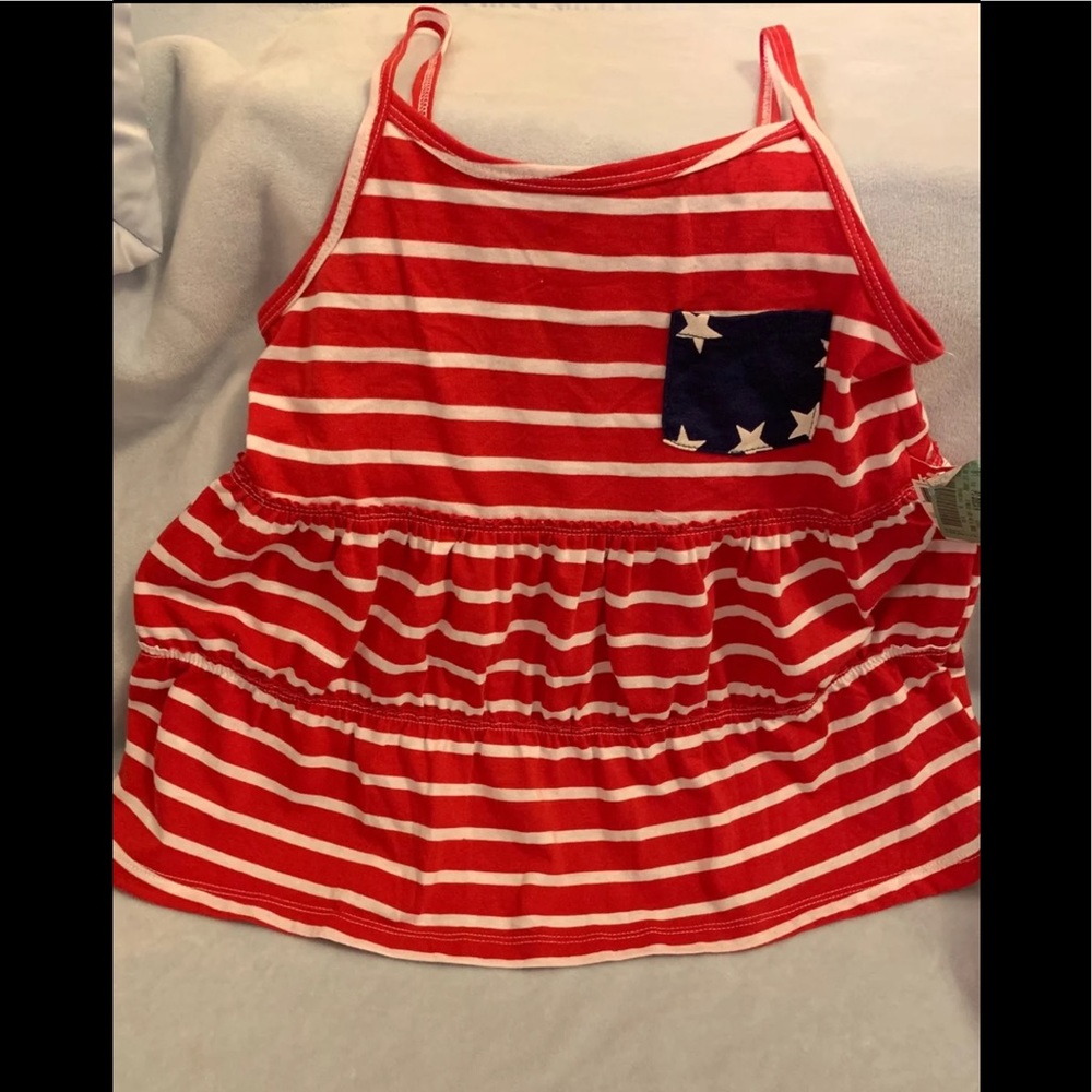 Route 66 Girls Red White And Blue Tank